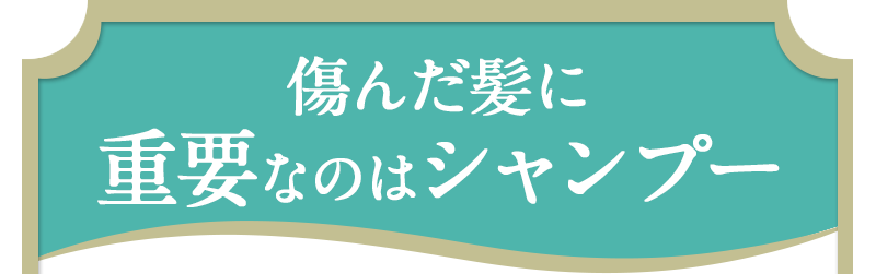 傷んだ髪に重要なのはシャンプー